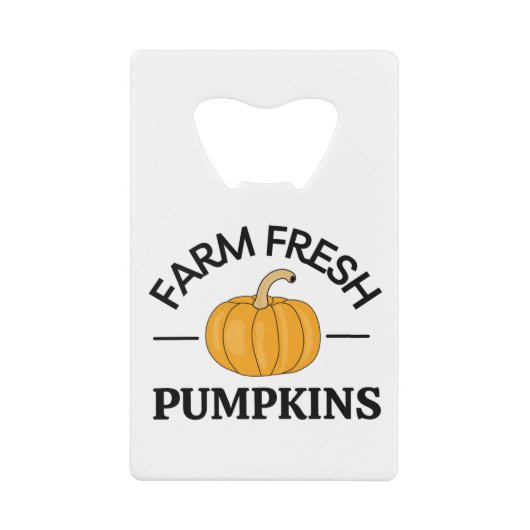 パンプキン秋秋 クレジットカード栓抜き (正面)