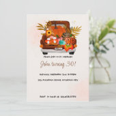 パンプキン秋誕生日 招待状 (スタンド正面)