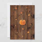 パンプキン第1回誕生日パーティーフォト招待状 招待状 (裏面)