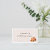 パンプキン紅葉ピンクオムツラッフルチケット エンクロージャーカード (スタンド正面)