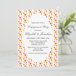 パンプキン紅葉婚約パーティ 招待状