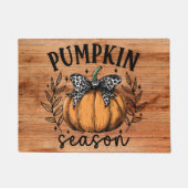 パンプキン素朴シーズン秋感謝祭エントリーウェイ ドアマット (正面)