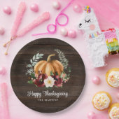 パンプキン素朴感謝祭ディナー ペーパープレート (パーティー)