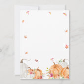 パンプキン結婚式招待状 招待状 (裏面)