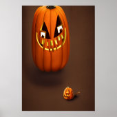 パンプキン親子 | AIアートポスター ポスター (正面)