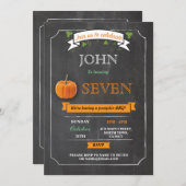 パンプキン誕生パーティー5日6日7日8日9招待状 招待状 (正面/裏面)