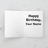 パンプキン誕生日ベビー カード (内部)