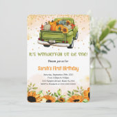 パンプキン誕生日招待状 招待状 (スタンド正面)