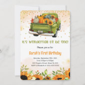 パンプキン誕生日招待状 招待状 (正面)