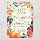 パンプキン誕生日, シーハー、サプライズオータムパーティ 招待状 (正面/裏面)