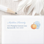 パンプキン頭が切れるジンジャージャー秋差出人住所 ラベル (インサイチュ)