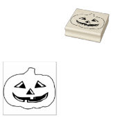 パンプキン顔イラストレーションアートスタンプ ラバースタンプ (押印)