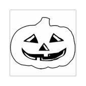 パンプキン顔イラストレーションアートスタンプ ラバースタンプ (インプリント)