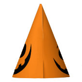 パンプキン顔オレンジハロウィーン パーティーハット (裏面)