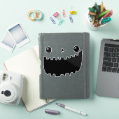 パンプキン顔カービングハロウィンおもしろいスマイル シール (iPadカバー)