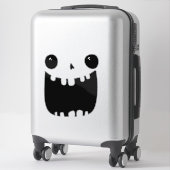 パンプキン顔カービングハロウィンおもしろいスマイル シール (スーツケース)