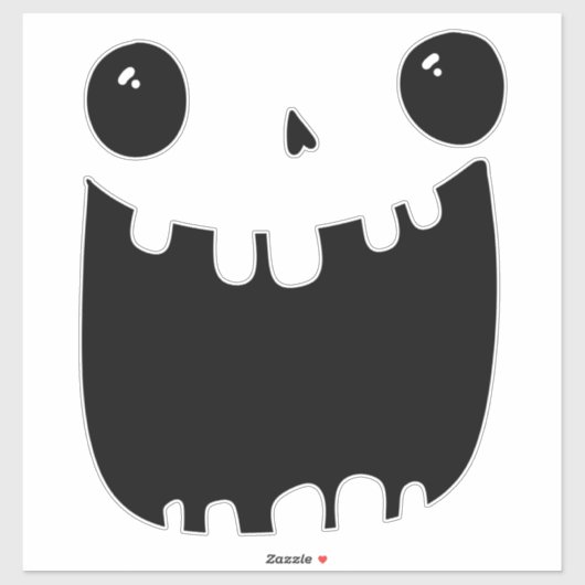 パンプキン顔カービングハロウィンおもしろいスマイル シール (シート)