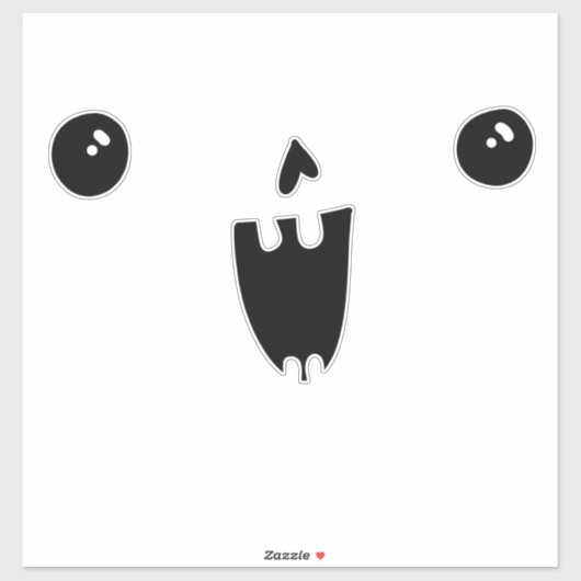 パンプキン顔カービングハロウィンおもしろいスマイル シール (シート)