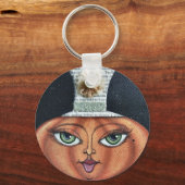 パンプキン顔キーチェーン キーホルダー (正面)