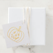 パンプキン顔ゴールドフォイルハロウィーン フェイバータグ (箱)