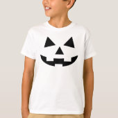 パンプキン顔ハロウィーンのカボチャのちょうちんTシャツ Tシャツ (正面)