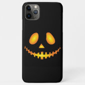 パンプキン顔ハロウィーン不気味ハロウィーンのカボチャのちょうちん Case-Mate iPhoneケース (裏面)