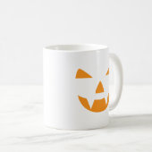 パンプキン顔ハロウィーン コーヒーマグカップ (正面右)