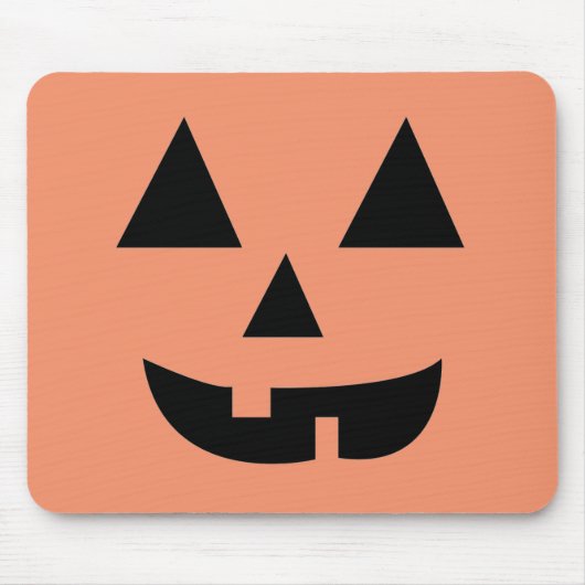 パンプキン顔ハロウィーン マウスパッド (正面)