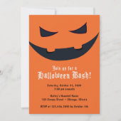 パンプキン顔ハローウィンパーティ 招待状 (正面)