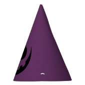 パンプキン顔パープルハロウィーン パーティーハット (右)