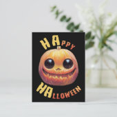 パンプキン顔 |ハッピーハローウィン ポストカード (スタンド正面)