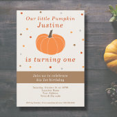 パンプキン1st誕生日招待状 招待状
