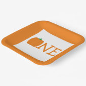 パンプキン1st誕生日紙プレート ペーパープレート (傾斜あり)