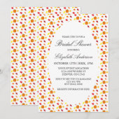 パンプキン オートム リーフ ブライダル シャワー 招待状 (正面/裏面)