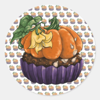 パンプキン カップケーキ ラウンドシール