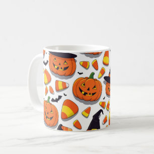 パンプキン&キャンディコーン ハロウィン コーヒーマグカップ