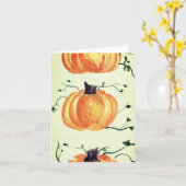 パンプキン グリーティング カード (黄色い花)