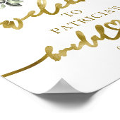 パンプキン グリーン 秋のブライダルシャワー ウェルカムポスター ポスター (角)