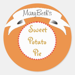 パンプキン スイートポテトパイ 食品ラベル ラウンドシール