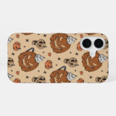 パンプキン・スクリーム - ハロウィーンの恐怖 iPhone 16ケース (裏面横)