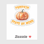 パンプキン・ステート・オブ・マインド - ハロウィン オーバーサイズ Tシャツ シール (シート)