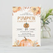 パンプキン ハロウィン 招待状 (スタンド正面)