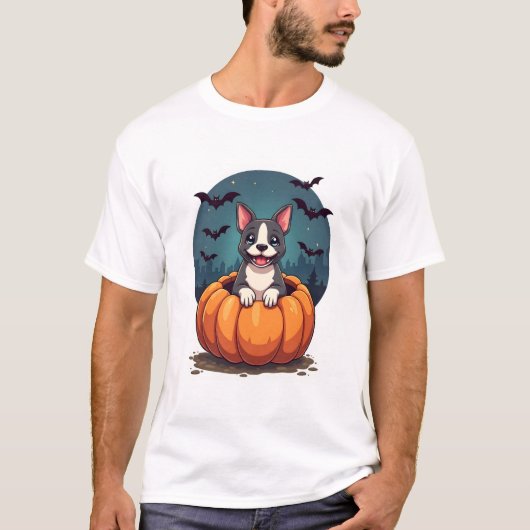 パンプキン・ピットブル・スマイル Tシャツ (正面)