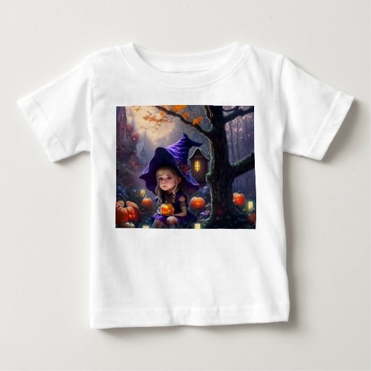 パンプキン/ファンタジー/ハロウィン/漫画 ベビーTシャツ (正面)