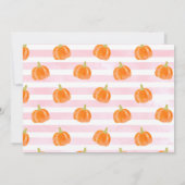 パンプキン ファースト バースデー 感謝カード 招待状 (裏面)