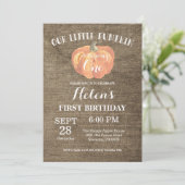 パンプキン ファースト バースデー 招待状 バルーン (スタンド正面)