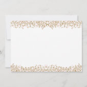 パンプキン ファースト バースデー 招待状 ピンクとゴールド (裏面)