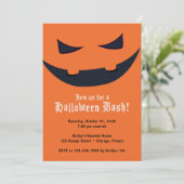 パンプキン フェイス ハロウィン パーティー 招待状 (スタンド正面)