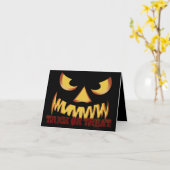 パンプキン フェース 2 カード (黄色い花)