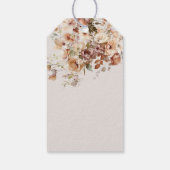 パンプキン&フラワーボホ秋ベビーシャワー ギフトタグ (裏面)